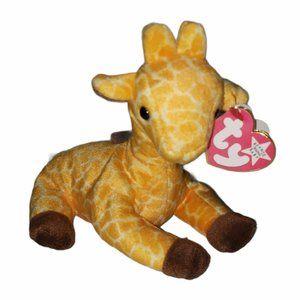 Ty Beanie Baby Twigs the Giraffe rare/retired PVC Pellets 1995 See Description